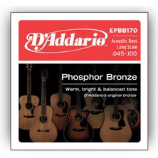 Astraltech D'addario EPBB170 Akustik Bas Gitar Tel Seti, Long Scale, 45-100, Ph