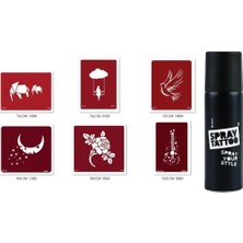 Astraltech Güvercin Gitar Spray Tattoo Geçici Sprey Dövme Seti