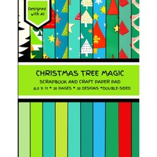 Astraltech Christmas Tree Magic Scrapbook And Craft Paper Pad: A Christmas Tree-Themed Paper Collection - 8.5