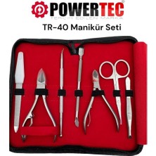 Astraltech Powertec Tr-40 Manikür Pedikür Seti El Ayak Tırnak Manikür Pensi Takımı Çantalı