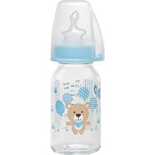 Astraltech Nip Wide Neck Bottle 125 ml Antikolik Cam Biberon Erkek, Mavi