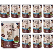 Astraltech How Meow Yavru Kedi Balıklı ve Jöleli Konserve Mama 400 gr x 12 Adet