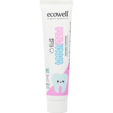 Astraltech Ecowell Florürsüz Çocuk Diş Macunu, Organik & Vegan Sertifikalı, Karadut Özlü, 6 Ay ve Sonrasına Uy