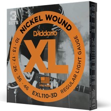Astraltech D'addario (3 Set) Elektro Gitar Tel Seti, Xl, 10-46, Nickel