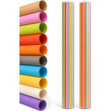 Astraltech 20 Adet 50X70 cm Fon Kartonu 10 Renk(2 Rulo) Fon Kartonu