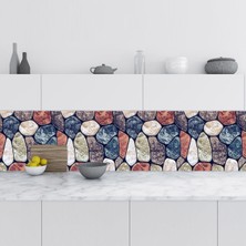Astraltech Mutfak Tezgah Arası Folyo Fayans Kaplama Folyosu Mermer Taş Doku 60X500 cm