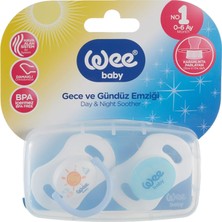 Astraltech Wee Baby 2'li Gece Gündüz Emzik No:1 (Saklama Kabı Hediyeli) - Mavi̇