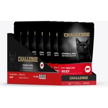 Astraltech Challenge Pouch Challenge Sığır Etli Yaş Kedi Maması 85GRX24AD