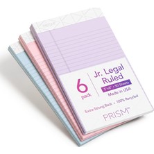 Astraltech Tops Prism Plus% 100 Geri Dönüştürülmüş Legal Pad, 12,7 x 20,3 Cm, Delikli, Farklı Renklerde: Pembe