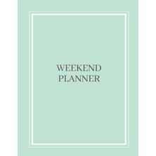 Astraltech Weekend Planner - 8.5 x 11 In, Delicate Mint And Gray Floral