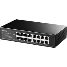 Astraltech Cudy FS1016 16PORT 10/100MBPS 1,6 Gb/sn Metal Kasa Rackmount Masaüstü Switch