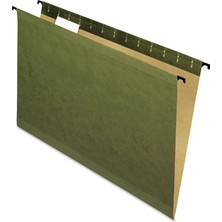 Astraltech Pendaflex Surehook Güçlendirilmiş Askılı Dosya Klasörleri, Yasal Boyut, Standart Yeşil, 1/5 Kesim,