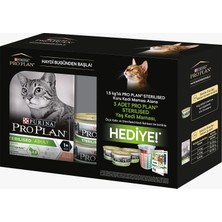 Astraltech Pro Plan Sterilised Somonlu Kuru Kedi Maması 1.5 kg +3 Pouch Hediye