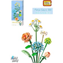 Astraltech Loz Dekoratif ve Koleksiyonluk Çiçek Buketi 680 Parça Çiçek Yapım Seti FFLZ-1671