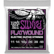 Astraltech Ernie Ball Power Slinky Flatwound Elektro Gitar Telleri 11-48 Ayar (P02590)