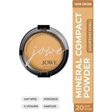 Astraltech Jowe Professional Mineral Compact Pudra, Mat Bitiş, E Vitaminli, Ivory Beige 10 (20 - Soft Beige, S