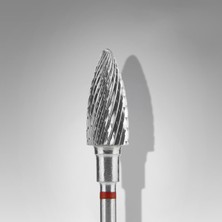 Astraltech Staleks Manikür Çıkarma Çelik Törpü Ucu Kırmızı Kozalak FT110R060-14