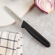 Astraltech Aryıldız Daily Soyma Bıçağı, Siyah, 9 Cm, Yüksek Karbonlu Paslanmaz Çelik, Ergonomik Sap