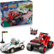 Astraltech LEGO Sonic The Hedgehog Silver’ın Arabası, Knuckles’ın Canavar Kamyonuna Karşı 77118 – 8+ Çocuklar