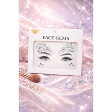 Astraltech Hologram Işıltılı Yapışkanlı Yüz Taşı Face Gems Parti Festival Makyaj Aksesuarı