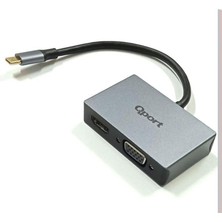 Astraltech Qport Q-Thv2 To Hdmi+Vga Çevirici