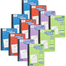 Astraltech Mead Primary Journal, 12'li Paket, Yarım Sayfa Çizgili Yaratıcı Hikaye Tablet, K-2 Sınıfları, 7 1/2