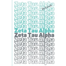 Astraltech Independently Published Zeta Tau Alpha Sorority Notebook. Zeta Tau Alpha Sorority Gifts For Women.