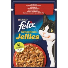 Astraltech Felix Sensation Sığır & Domatesli Kedi Yaş Maması (26 x 85 Gr)