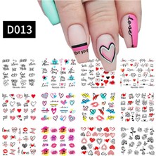 Astraltech Tırnakmania Su Transferli Nail Art Sticker D013 (53012-1) 4003