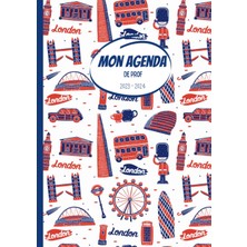 Astraltech Mon Agenda De Prof: 2023/2024 - Zone C - Format A4 - Semainier Format Colonne