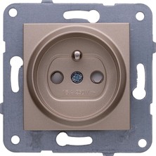 Astraltech Viko Novella Bronz Ups Priz Çarpma Karşıtı Vakumlu Paket Çabuk Bağlantı