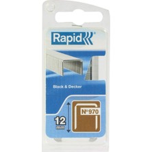 Astraltech Rapid Zımba Teli Tip 970, 12 mm Zımba, 672 Adet, Düz Tel Kıskaç, Black & Decker El ve Elektrikli Zı