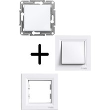 Astraltech Schnei̇der Electri̇c Asfora Permütatör Beyaz Çerçevesi̇z 3606480986765