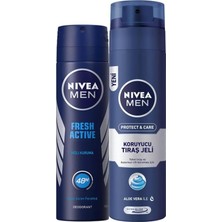 Astraltech Nivea Men Erkek Sprey Deodorant Fresh Active 48 Saat Deodorant Koruması 150ML ve Nivea Men Protect&