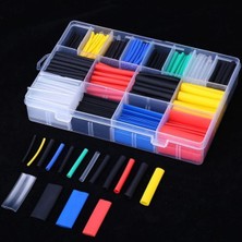 Astraltech Kutulu Isıyla Daralan Makaron, 560 Adet 12 Boy 5 Renk Set, Kablo Kapatıcı Izole Makaron, Alev Gecik