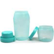 Astraltech Tupperware Üniversal Kap Seti 825 ML+325 ml Açık Turkuaz Saklama Kabı