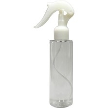 Astraltech Alsun 100 Adet 250 ml Şeffaf Suluk Berber ve Kuaförler Için Boş Beyaz Sprey Pet Şişe