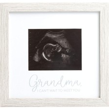Astraltech Kate & Milo Rustik Büyükanne Sonogram Resim Çerçevesi, Hamilelik Duyurusu, Ultrason Bebek Fotoğraf