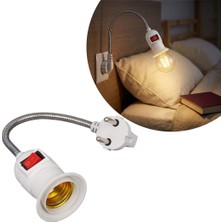 Astraltech Prizden E27 Duya Dönüştürücü 26CM Spiralli Anahtarlı Fiş Duy, Gece Lambası, Çocuk Odası, Yatak Odas