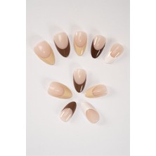 Astraltech Pop Beauty Takma Tırnak Seti & Zararsız Yapıştırıcı Pastel Kalın French