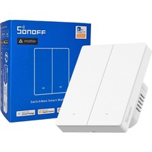 Sonoff M5-2C-80W Matter Wi-Fi Çift Kanallı Akıllı Duvar Anahtarı