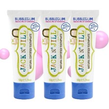 Astraltech Jack N' Jıll Jack N Jill Doğal Sertifikalı Diş Macunu - Sakiz Aromalı 3’lü Paket (3X50G)