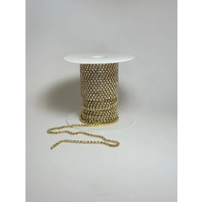 Mazaka Studio SS12 Gold Kristal Beyoğlu Taş Zincir Şerit 2 Metre