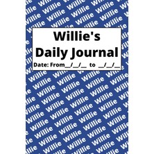 Astraltech Independently Published Personalized Daily Journal - Willie: Blue Cover