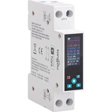 Astraltech 50 Amper Ekranlı Enerji Ölçer Akıllı Sigorta (Tuya, Smart Life, Home Assistant Uyumlu)