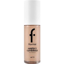 Astraltech Flormar Perfect Coverage Yüksek Pigmentli & Yarı Parlak Bitişli SPF15 Fondöten