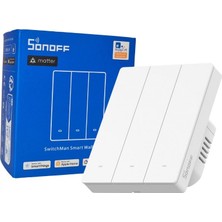 Sonoff M5-3C-80W Matter Wi-Fi 3 Kanallı Akıllı Duvar Anahtarı