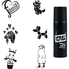 Astraltech Çocuksu Modeller Spray Tattoo Geçici Dövme Yapma Seti Sprey Dövme Kiti