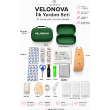 Velonova 17 Parça Ilk Yardım Seti – Araç, Ev, Ofis ve Seyahat Için Çantalı Yeşil