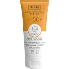 Astraltech INCIA%100 Doğal Bebek Güneş Kremi Leke Karşıtı Mineral Filtreli Yüksek Koruma SPF50 Uva Uvb 50 ml